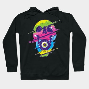 Psychedelic Skull Rainbow Colors Third Eye Awakening Hoodie